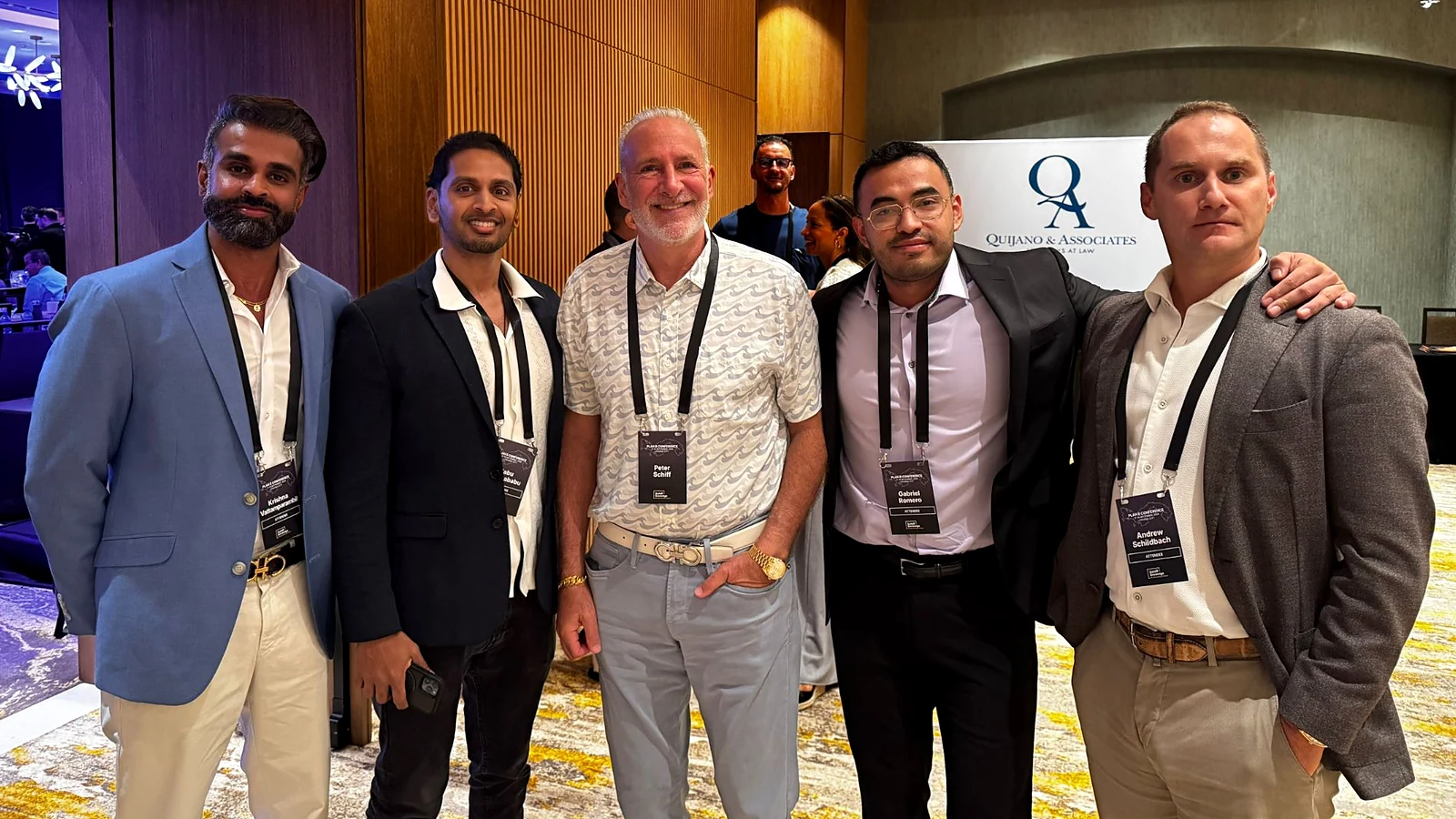 Sovereign Ark founding members with Peter Schiff